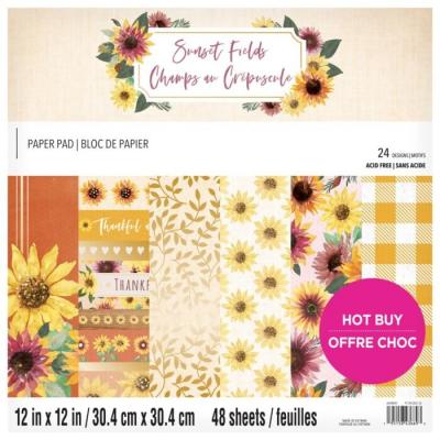 Craft Smith Sunset Fields Designpapier - Paper Pad